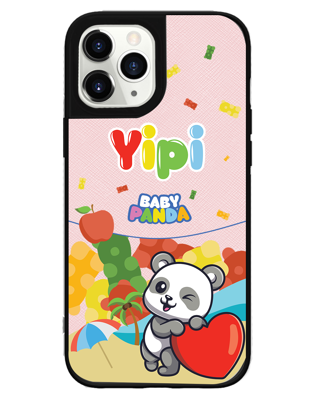 iPhone Leather Grip Case - Yipi Baby Panda