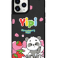 iPhone Leather Grip Case - Yipi Strawberry Kiss