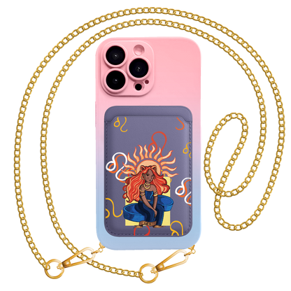 iPhone Magnetic Wallet Silicone Case - Leo