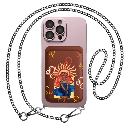 iPhone Magnetic Wallet Silicone Case - Leo