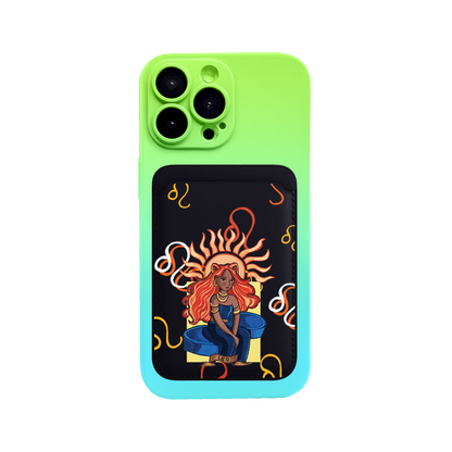iPhone Magnetic Wallet Silicone Case - Leo