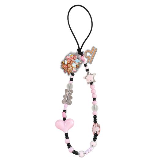 Beaded Strap with Acrylic Charm  - Libra