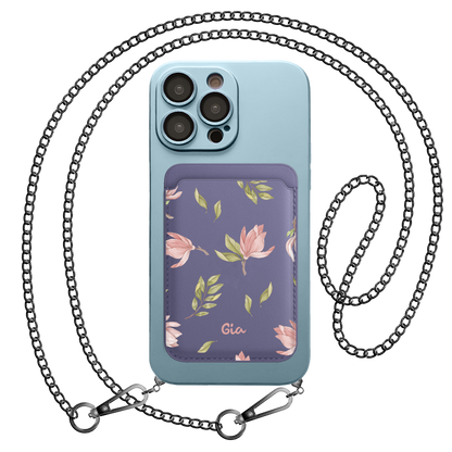 iPhone Magnetic Wallet Silicone Case - Azalea