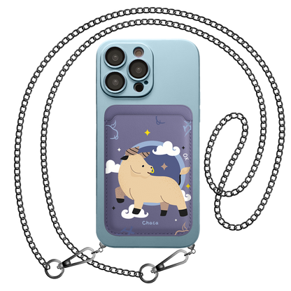 iPhone Magnetic Wallet Silicone Case - OX