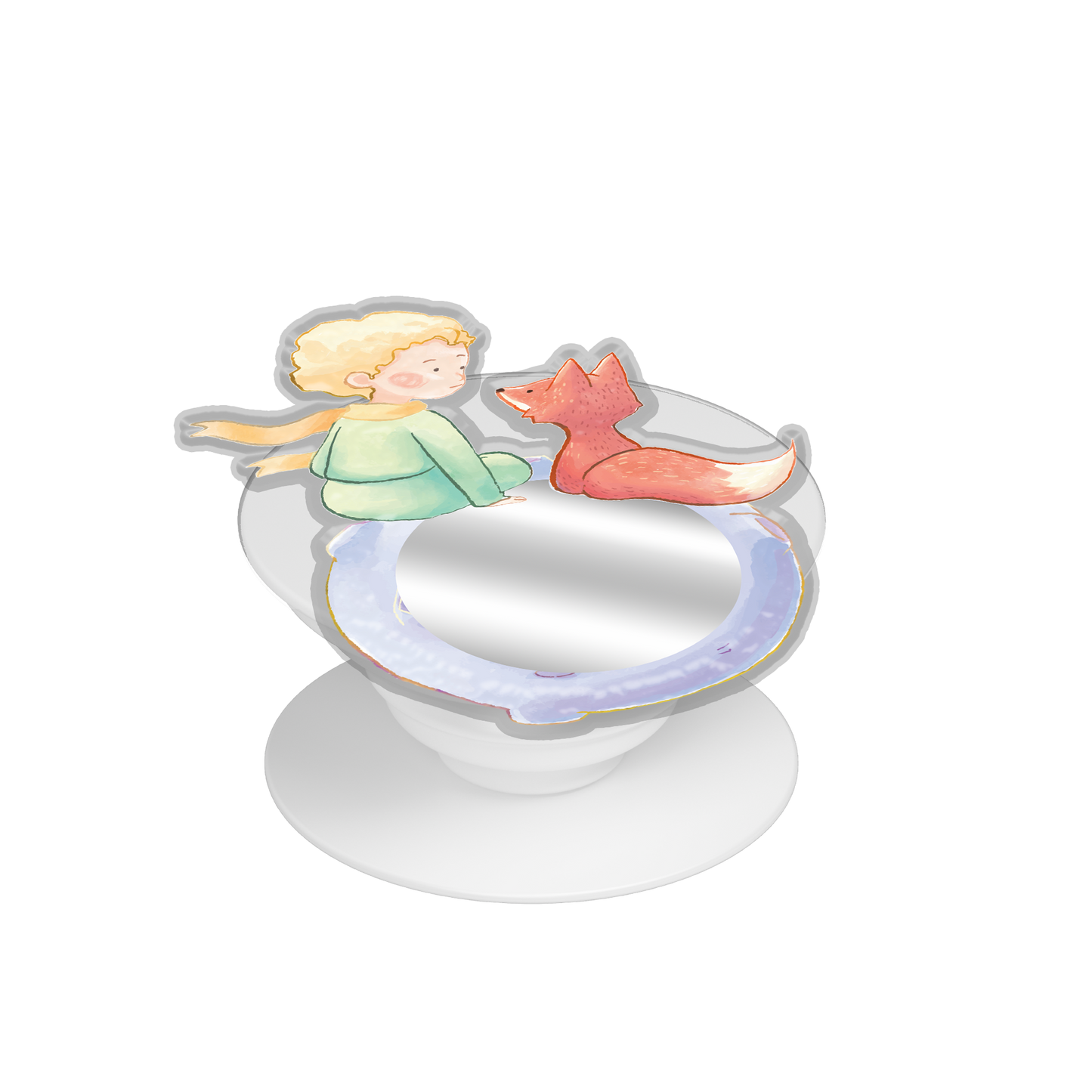 Pop Up Grip Mirror - Little Prince & Fox