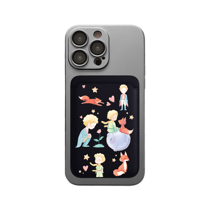iPhone Magnetic Wallet Silicone Case - Little Prince & Fox