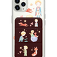 iPhone Magnetic Trifold Wallet Case - Little Prince and Fox