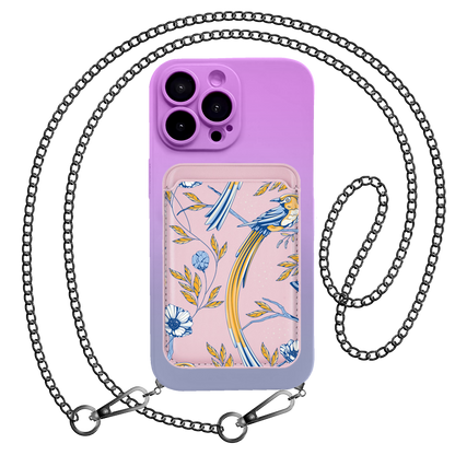 iPhone Magnetic Wallet Silicone Case - Lovebird 7.0