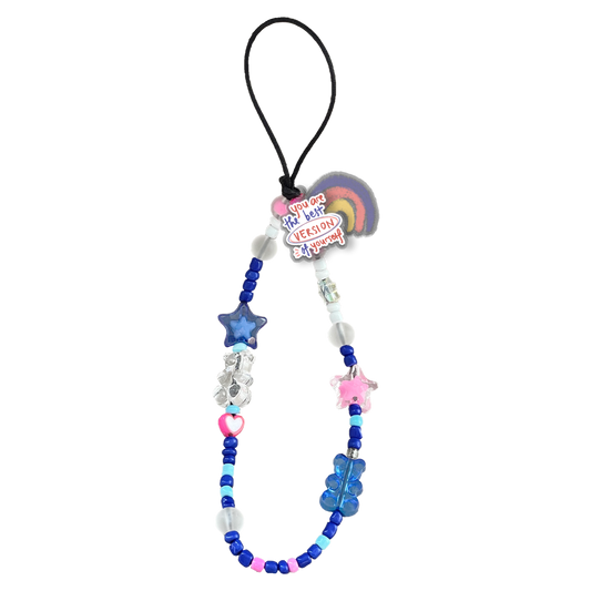 Beaded Strap with Acrylic Charm  - Love Yourself