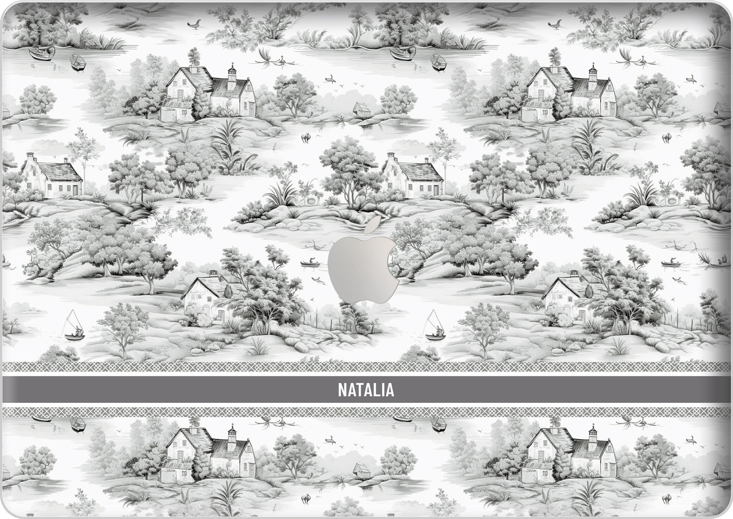 Macbook Snap Case - Toile du Juoy Boat House