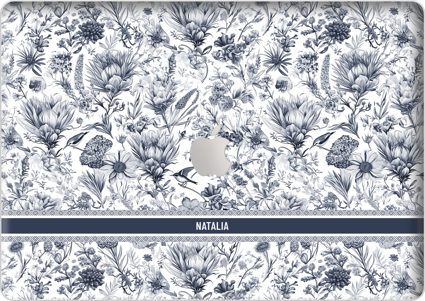 Macbook Snap Case - Toile du Juoy Botanica