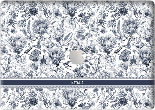 Macbook Snap Case - Toile du Juoy Botanica