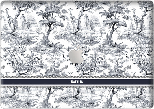 Macbook Snap Case - Toile du Juoy Giraffe