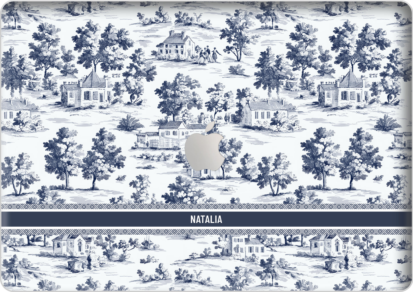 Macbook Snap Case - Toile du Juoy Village