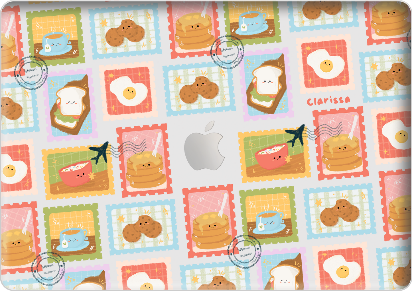 MacBook Snap Case - Breakfast Menu Stamps