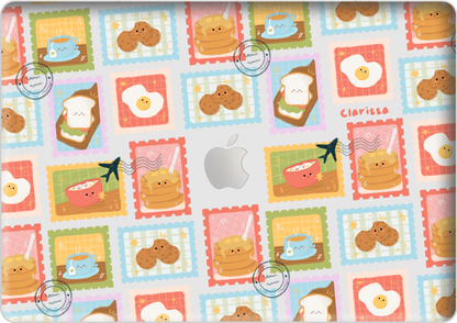 MacBook Snap Case - Breakfast Menu Stamps