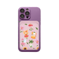 iPhone Magnetic Wallet Silicone Case - Magical Garden