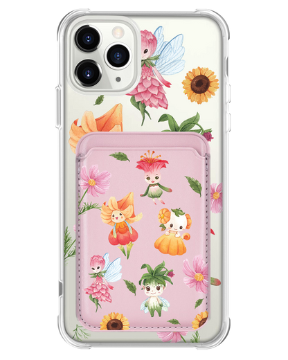 iPhone Magnetic Wallet Case - Magical Garden