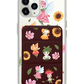 iPhone Magnetic Trifold Wallet Case - Magical Garden