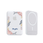 Magnetic Wireless Powerbank - Pink Florals
