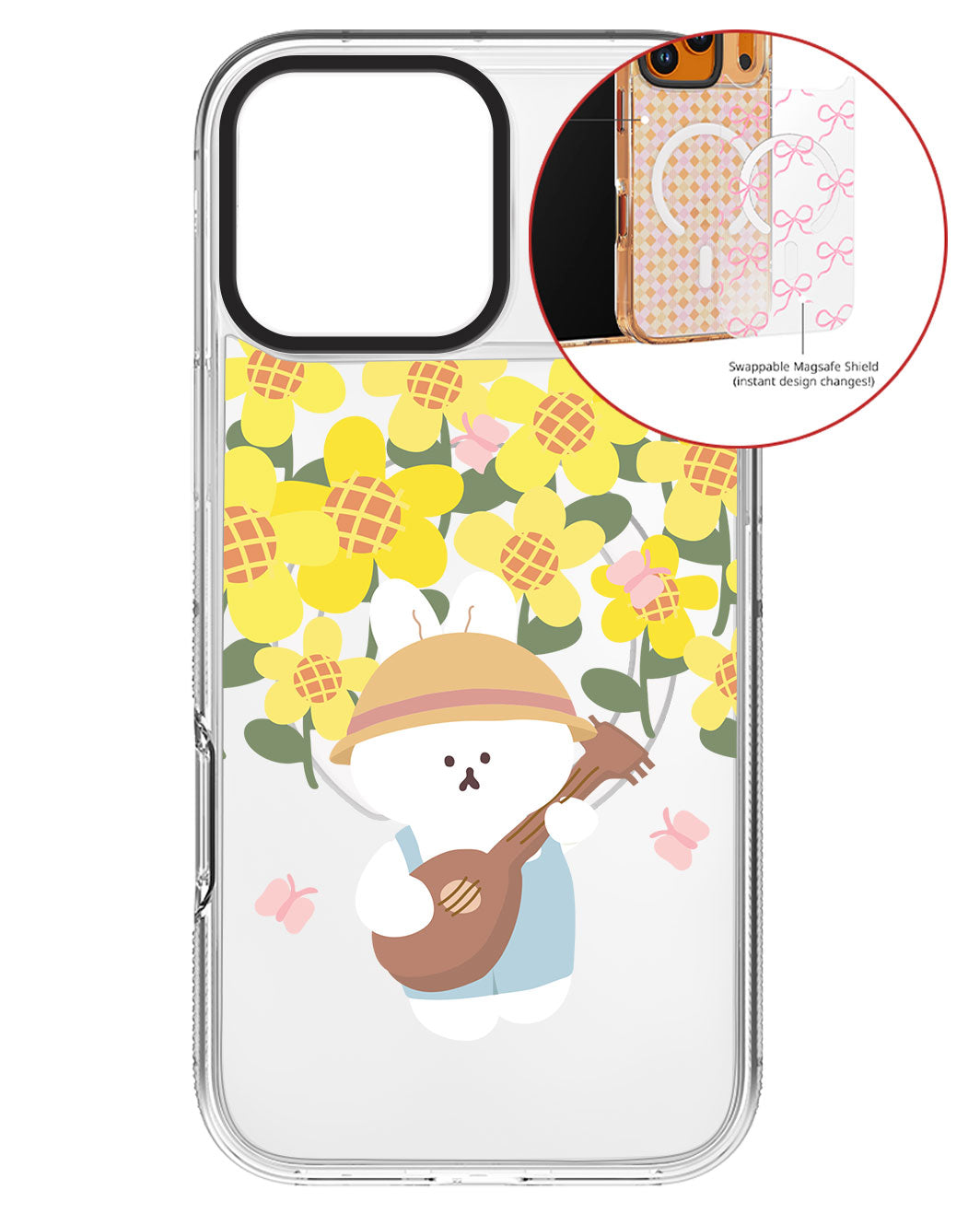 Magsafe Swappable Plate - Bunny Ukulele