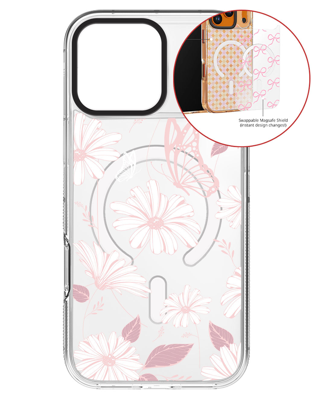 Magsafe Swappable Plate - Butterfly & Daisy