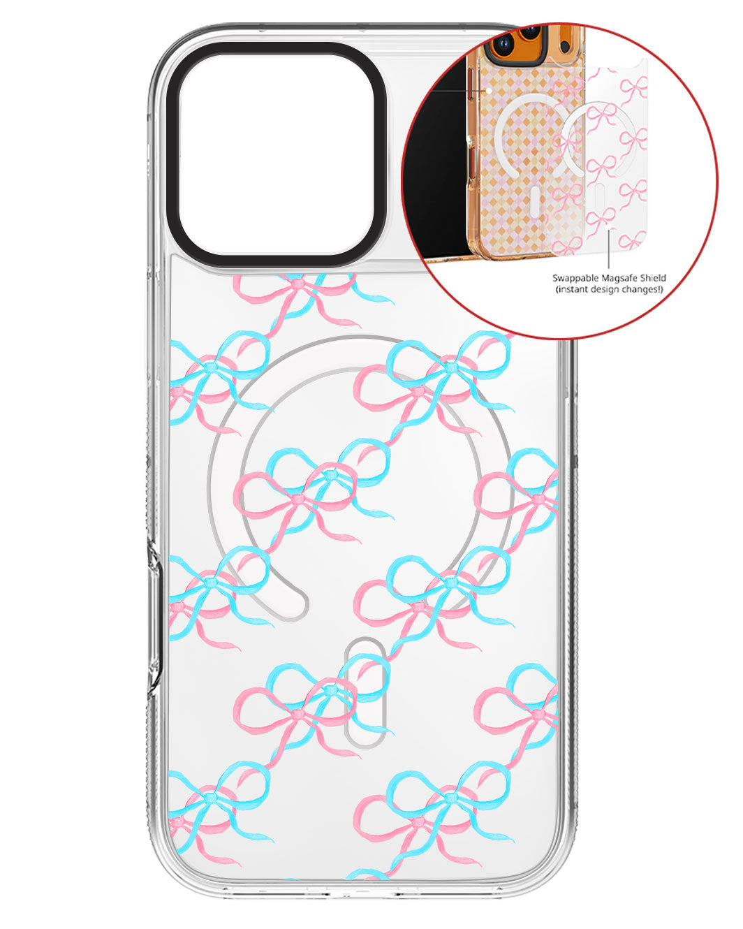 Magsafe Swappable Plate - Coquette Overlap Bow