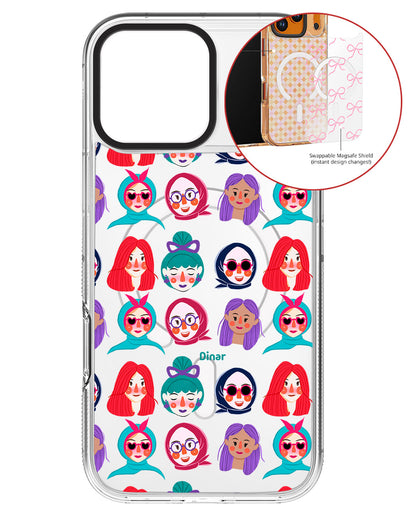 Magsafe Swappable Plate - Cute Sweety Faces