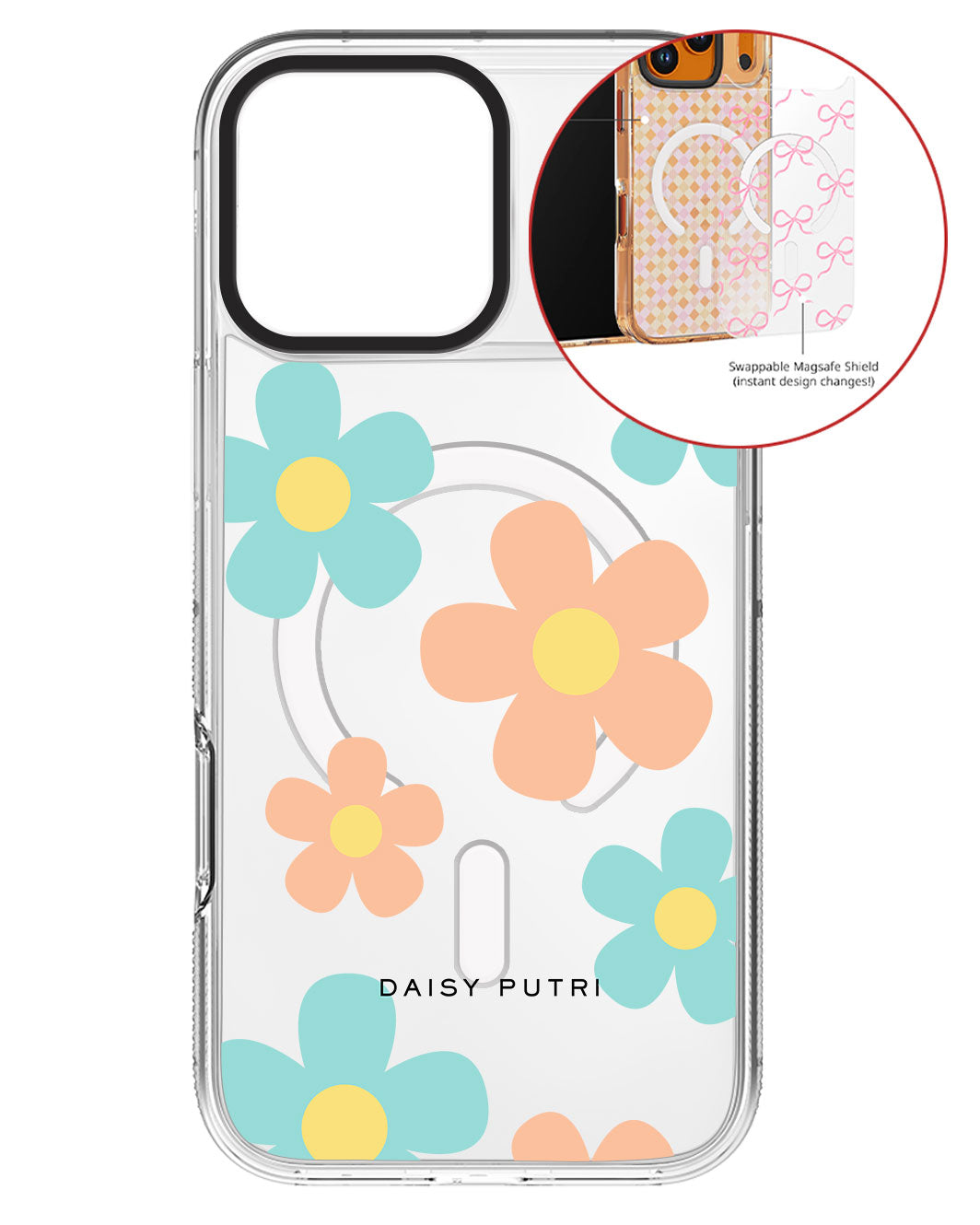 Magsafe Swappable Plate - Daisy Daze
