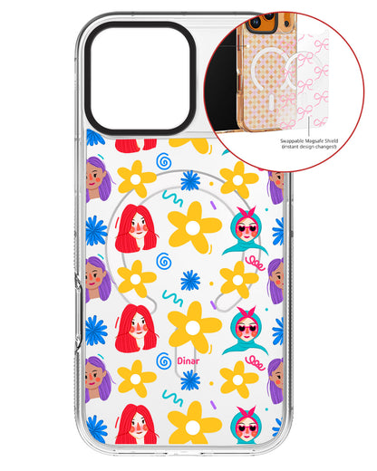 Magsafe Swappable Plate - Daisy Faces