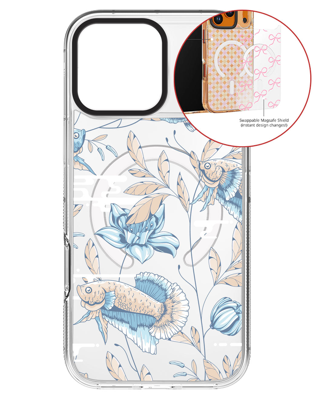 Magsafe Swappable Plate - Fish & Floral 4.0