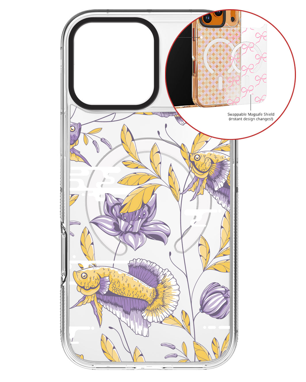 Magsafe Swappable Plate - Fish & Floral 5.0