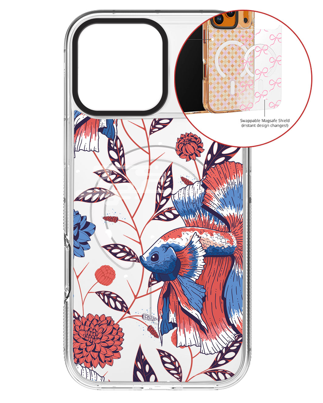 Magsafe Swappable Plate - Fish & Floral 2.0