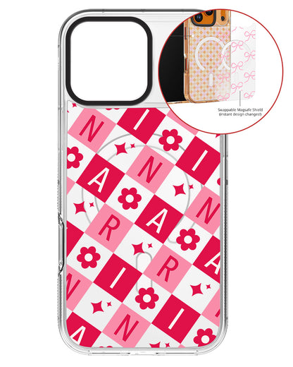 Magsafe Swappable Plate - CUSTOM MONOGRAM 3.0 Flower Grid 1.0