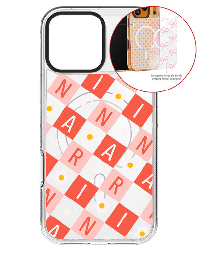 Magsafe Swappable Plate - CUSTOM MONOGRAM 3.0 Flower Grid 2.0