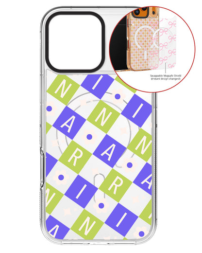 Magsafe Swappable Plate - CUSTOM MONOGRAM 3.0 Flower Grid 5.0