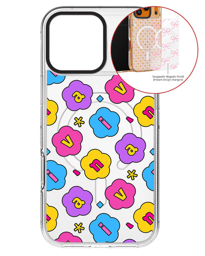 Magsafe Swappable Plate - CUSTOM MONOGRAM 3.0 Flower Petals 4.0