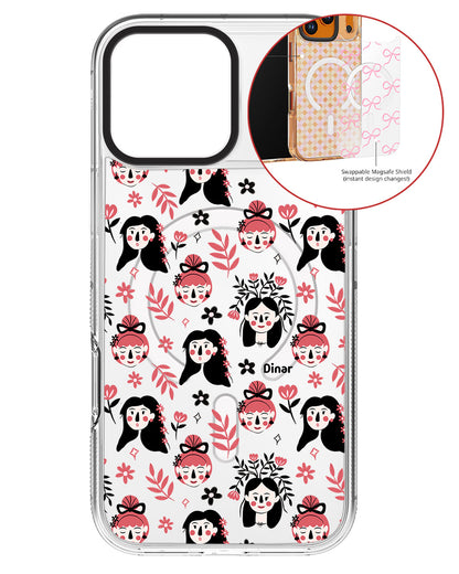 Magsafe Swappable Plate - Flowery Faces