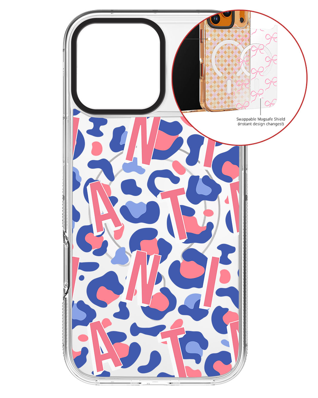 Magsafe Swappable Plate - CUSTOM MONOGRAM 3.0 Leopard 1.0