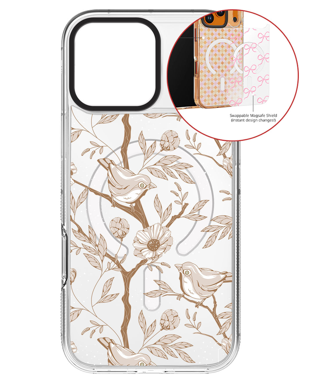 Magsafe Swappable Plate - Lovebird Monochrome 3.0