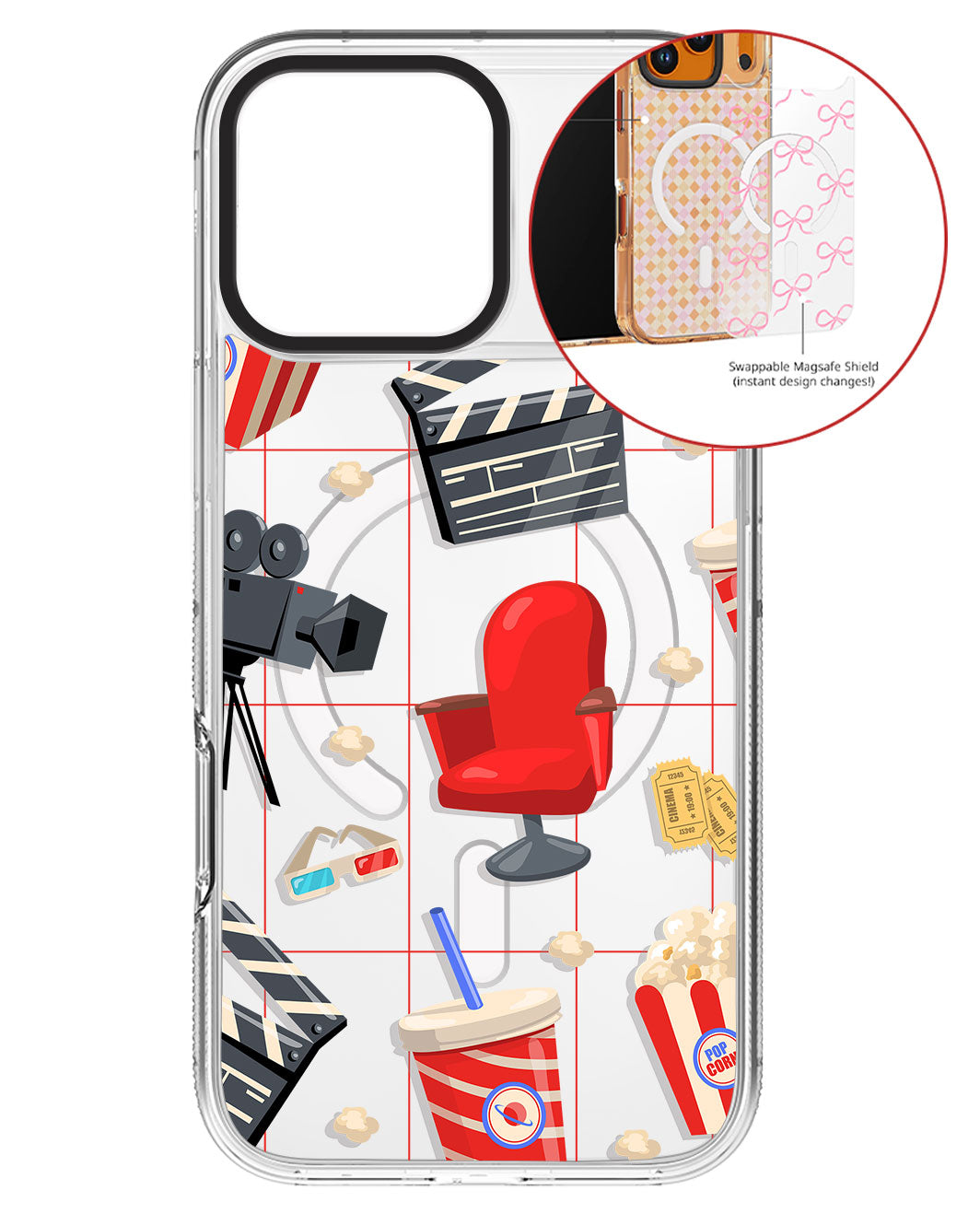 Magsafe Swappable Plate - Movie Night