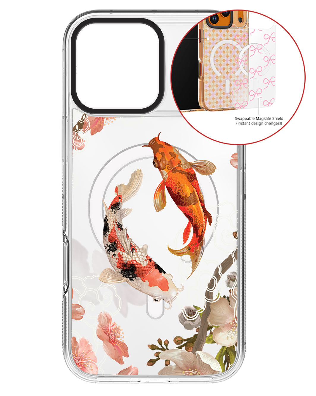 Magsafe Swappable Plate - Oil Painting Koi
