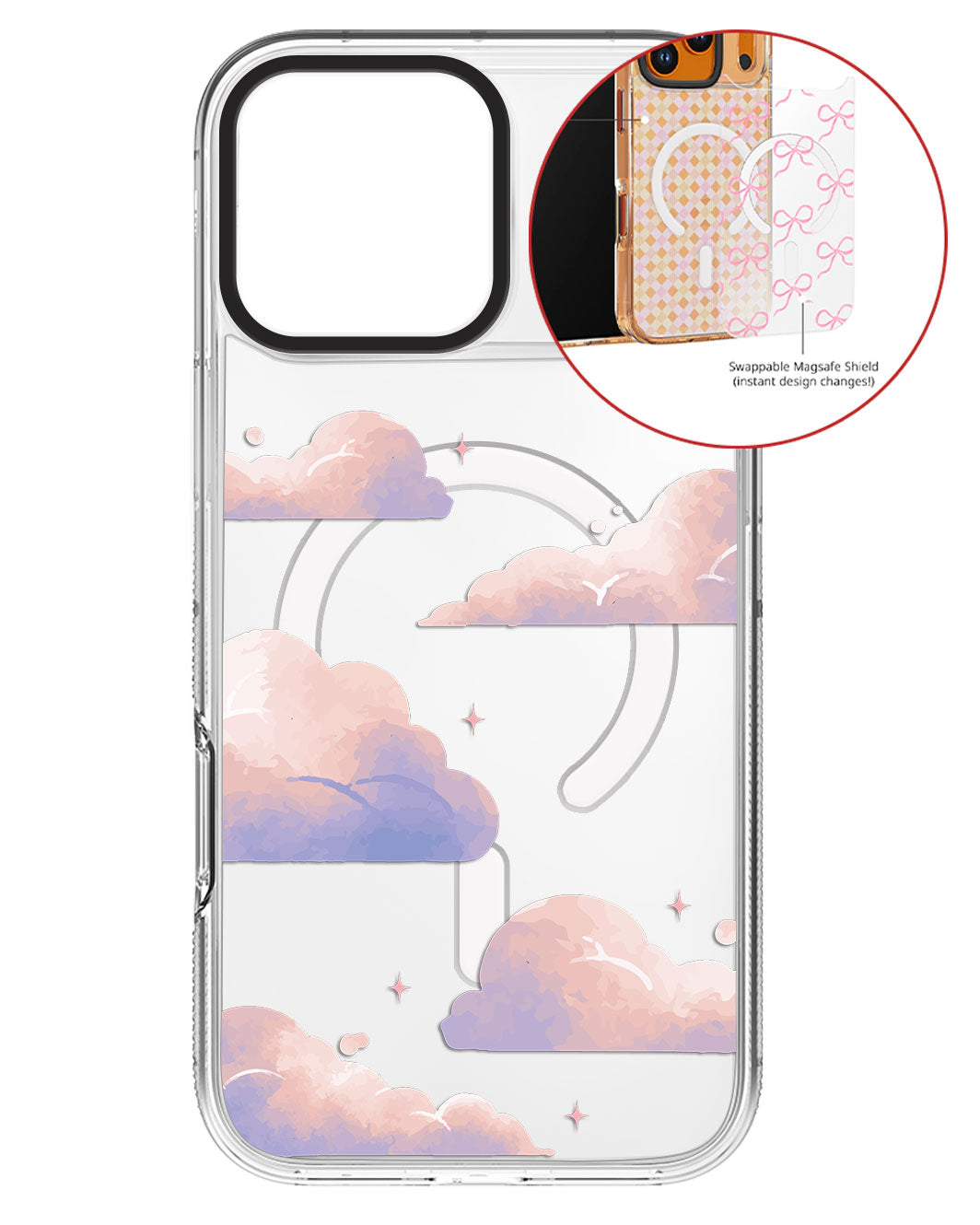 Magsafe Swappable Plate - Pastel Clouds