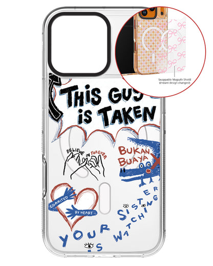 Magsafe Swappable Plate - Pelakor Proof Case (for him)