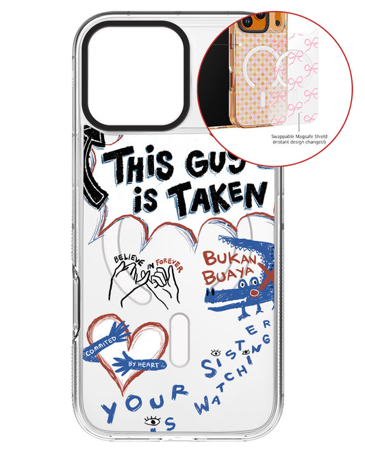 Magsafe Swappable Plate - Pelakor Proof Case (for him)