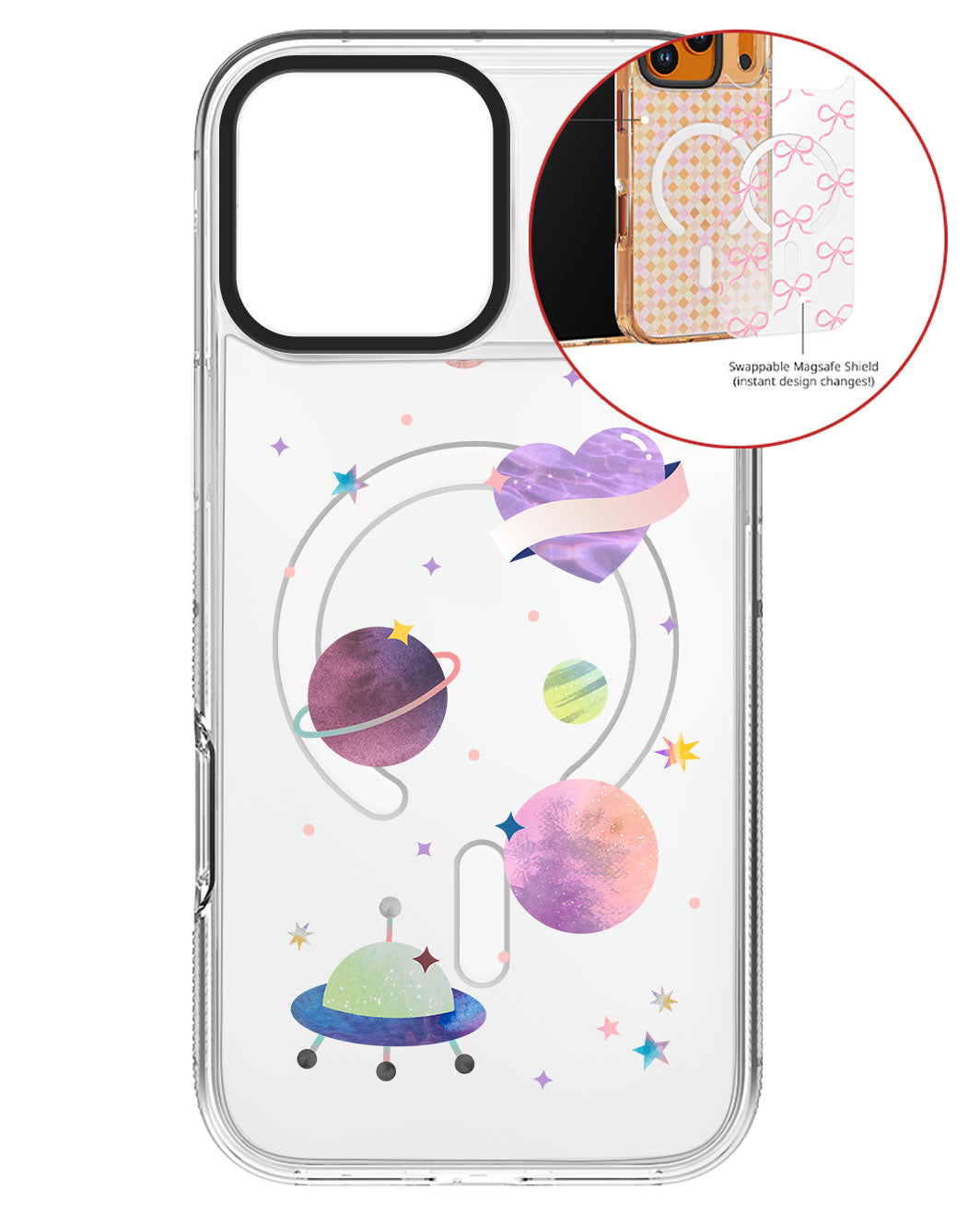 Magsafe Swappable Plate - Pink Planet