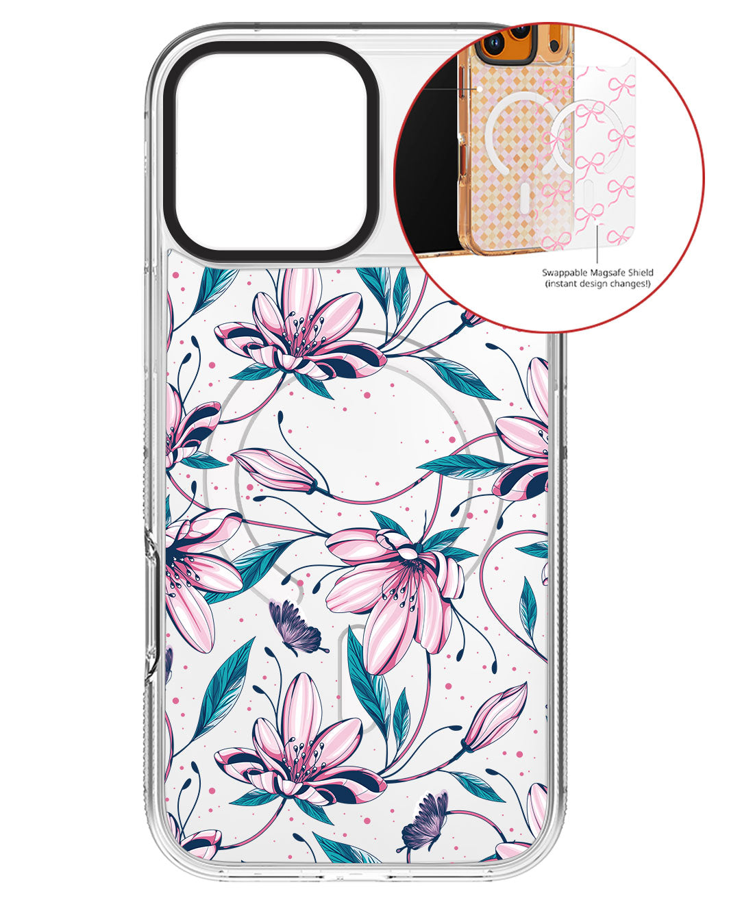 Magsafe Swappable Plate - Pink Tulip