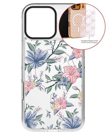 Magsafe Swappable Plate - Pink & Blue Floral