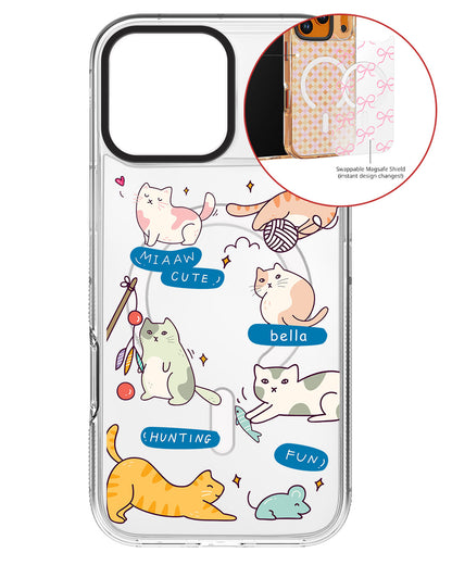 Magsafe Swappable Plate - Playful Cat 2.0