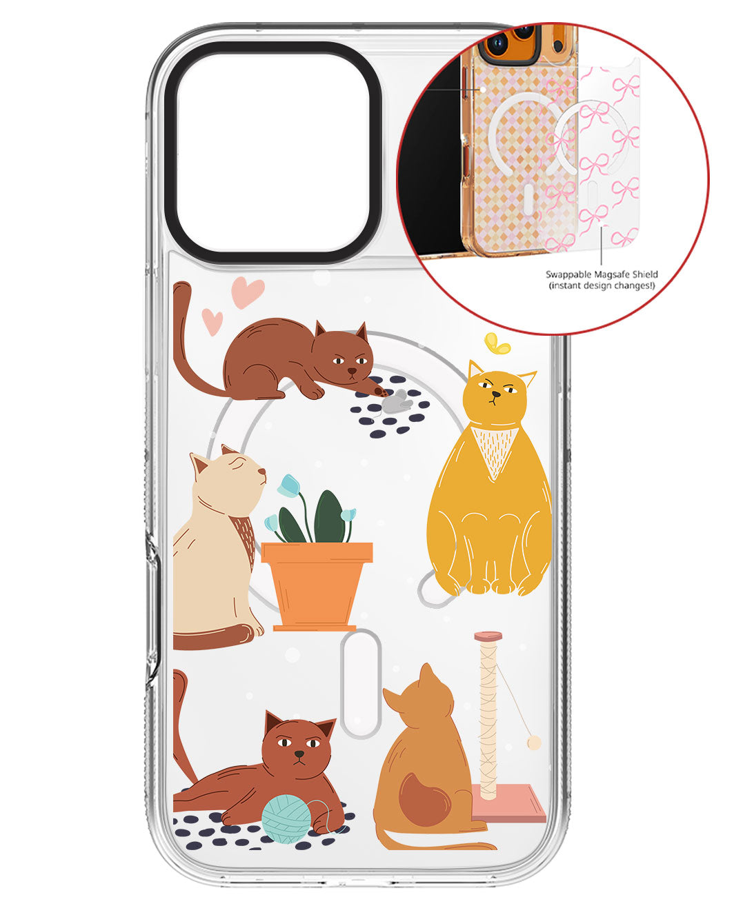 Magsafe Swappable Plate - Playful Cat 1.0